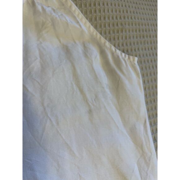 Tommy Bahama Linen Cotton Blend Embroidered Tunic Style Mini Tank Dress Medium - Picture 5 of 12